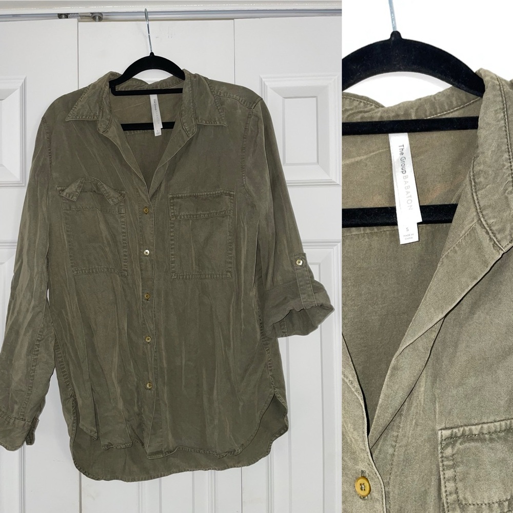Green aritzia shirt size small